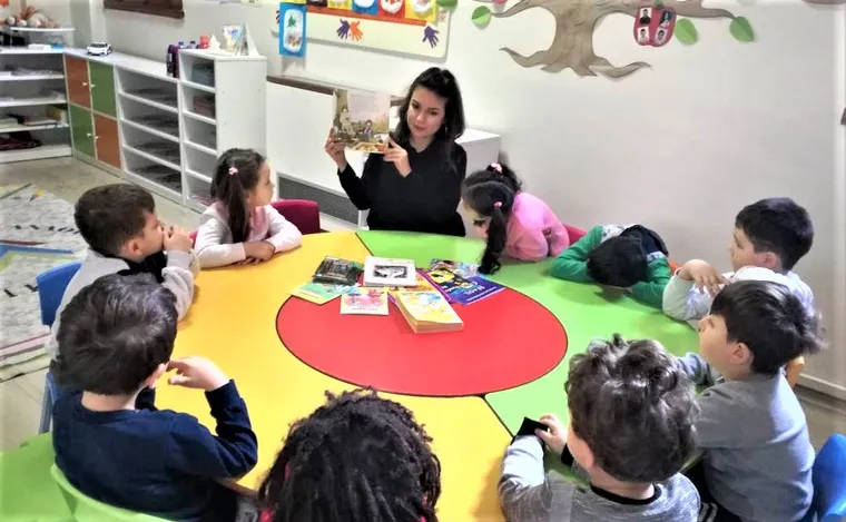 Okuma Yazmaya Hazırlık dersinden bir kare